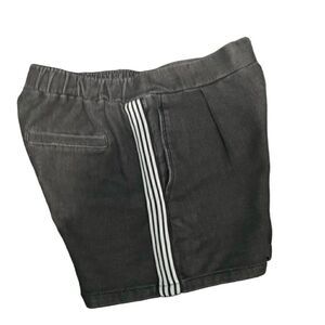 Ninomaxx Washed Black & White Side Stripe Shorts Size Large